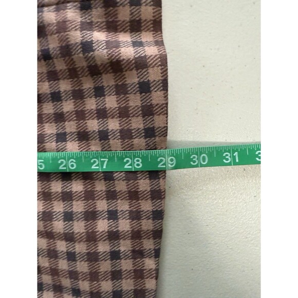 Torrid 1 Neutral Plaid Checkered Blazer Soft Flannel Preppy Academia Old Money - Picture 12 of 12